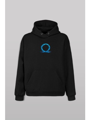 Kendim Seçtim God Of War Ragnarok Oyun Gamer Ön ve Arka Baskılı Sweatshirt Kapüşonlu Hoodie