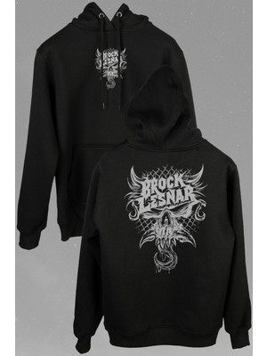 Kendim Seçtim Brock Lesnar Logo Wwe Ufc Amerikan Güreşi Spor Ön ve Arka Baskılı Sweatshirt Kapüşonlu Hoodie