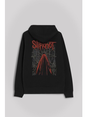 Kendim Seçtim Slipknot Metal Müzik Rock Music Ön ve Arka Baskılı Sweatshirt Kapüşonlu Hoodie