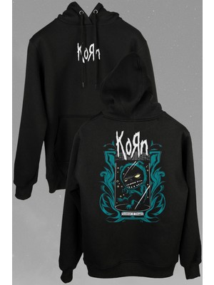 Kendim Seçtim Korn Souvonir Of Sadness Metal Rock Ön ve Arka Baskılı Sweatshirt Kapüşonlu Hoodie