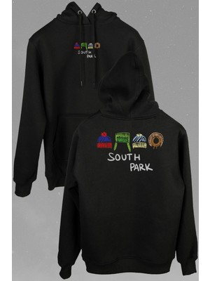 Kendim Seçtim South Park Kenny Cartman Kyle Stan Dizi Film Ön ve Arka Baskılı Sweatshirt Kapüşonlu Hoodie
