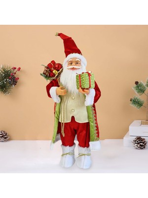 Salmoph Noel Bebeği Ayakta Noel Baba Oda Hediyeleri Için Süsleme Çantası 30CM 30CM (Yurt Dışından)