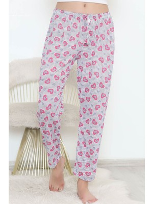 EGÇ Pazarı Pijama Altı Beyazpembe - 11549.1048.