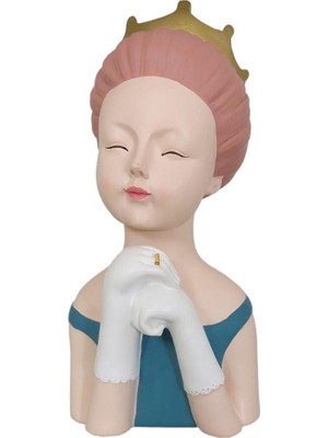 T. Concept Aksesuarlı Topuzlu Prenses Biblo Pembe Saçlı