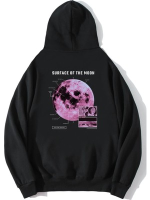 BRZ Collection Unisex Oversize Surface On The Moon Sweatshirt Hoodie