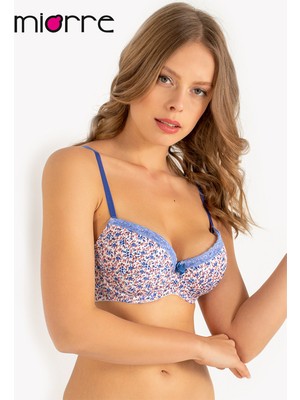 Miorre Floral Push-Up Dolgulu Çiçek Desenli Sütyen