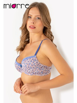 Miorre Floral Push-Up Dolgulu Çiçek Desenli Sütyen