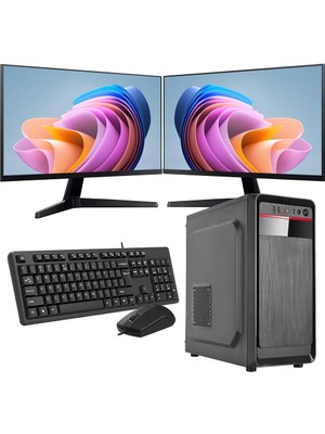 ROWORK Intel I5 13400 8gb 120GB SSD Çift 24" Monitörlü Ev ve Ofis Bilgisayarı (Business)