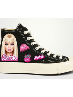 İlter Basılı Barbi Baskılı Sneaker Spor Ayakkabı Okul Ayakkabısı