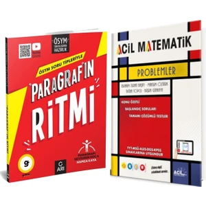 Arı Yayıncılık Paragrafın Ritmi ve Acil Problemler Soru Bankası 2 Kitap Set