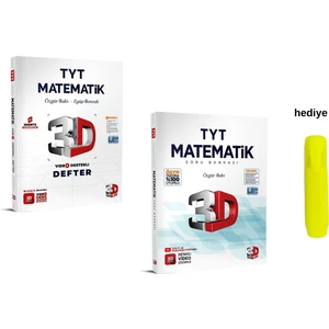 3D Yayınları TYT Video Destekli Matematik Defter - Soru Bankası Seti