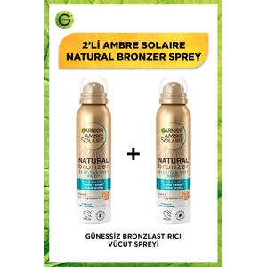 Garnier Ambre Solaire 2'li Natural Bronzer Güneşsiz Bronzlaştırıcı Sprey 150ML Seti