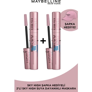 Maybelline New York 2'li Lash Sensational Sky High Waterproof Maskara Seti - Sky High Şapka Hediyeli