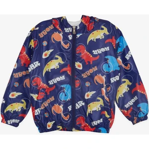 BREEZE GİRLS & BOYS Erkek Çocuk Yağmurluk Kükreyen Dinozorlar Desenli 1-5 Yaş, Lacivert
