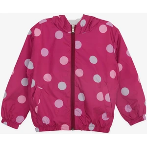 Kız Çocuk Yağmurluk Renkli Puan Desenli 1-5 Yaş, Fuşya