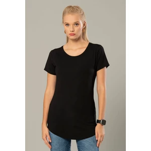 Erdem Weweus Siyah Kadın Viskon Uzun T-Shirt 229