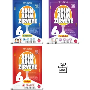 Newton Yayınları 6. Sınıf Adım Adım Matematik, Türkçe ve Fen Bilimleri Konu Anlatımlı