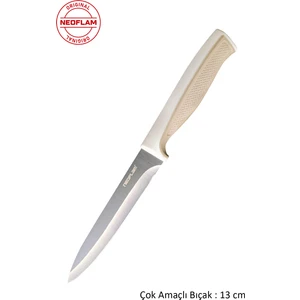 Fika Microban Çok Amaçlı Bıçak 13 cm Bej D-NEOFMK013