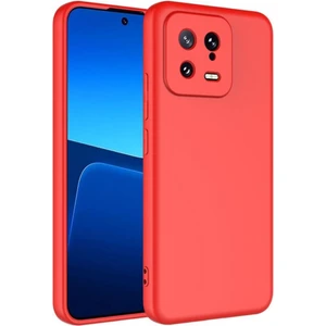 Xiaomi Mi 13 Kılıf Lansman Tasarım Iç Yüzeyi Kadife Silikon