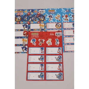 LİSANSLI SONIC 24'LÜ OKUL ETİKETİ
