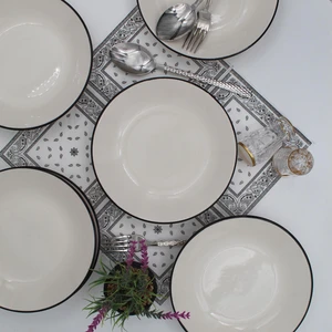 Arna Porselen Anka 20 cm Seramik Yemek Tabağı 6 Adet