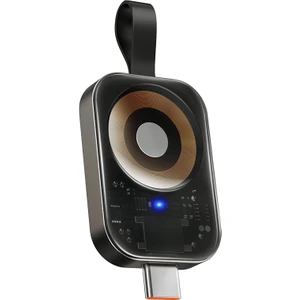 CH-2062 Apple Watch Için Type-C Girişli Manyetik Kablosuz Şarj Aleti - Siyah