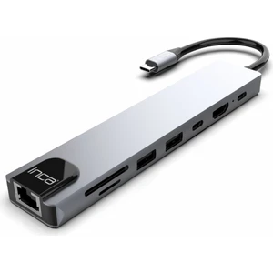 ITPC-7T Type-C  Hub X8 Combo Dönüştürücü+ Çevirici +Çoklayıcı Aluminyum Kasa