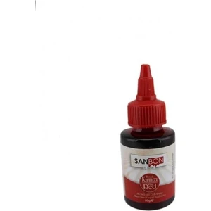 Gıda Boyası Su Bazlı Likit Sıvı Gıda Boyası 60 gr Kırmızı Renk