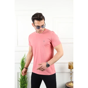 Erkek Siyah Bisiklet Yaka Standart Pamuk Erkek Basic T-Shirt