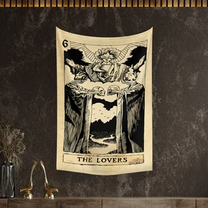 Tarot Kartı The Lovers Duvar Örtüsü Halısı