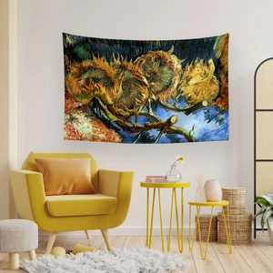 Van Gogh Ayçiçekleri Duvar Örtüsü Halısı
