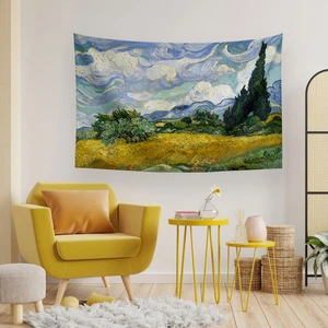 Van Gogh Selvi Ağacı Duvar Örtüsü Halısı