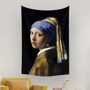 Inci Küpeli Kız Johannes Vermeer Duvar Örtüsü Halısı