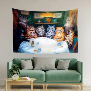 Kediler Louis Wain Duvar Örtüsü Halısı