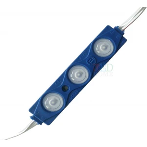 10 Adet Mavi 12V 1.5W 3 Ledli Mercekli Parmak LED Modül 2835 Smd