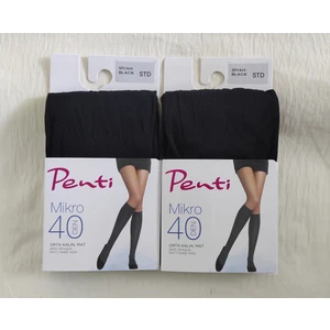 Mıkro 40 Den Orta Kalın Mat Pantolon ( Diz Altı ) Çorap 2'li
