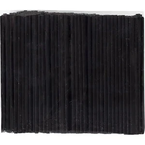 Kumsal Mutfak Ince Kokteyl Pipeti Siyah 140MM 300 Adet -(2-Paket)