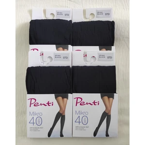 Mıkro 40 Den Orta Kalın Mat Pantolon ( Diz Altı ) Çorap 4'lü