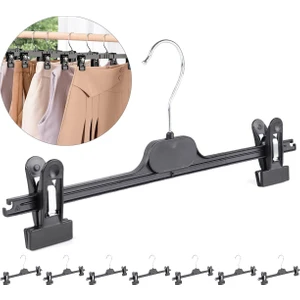 Etek Pantolon Eşarp Kıskaçlı Askı 8 Li Set