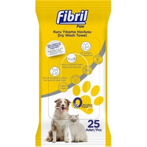 Kedi ve Köpek Pet Kuru Yıkama Havlusu 25 Parça x Tekli