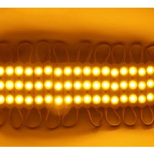 10 Adet Sarı 12V 1.5W 3 Ledli Mercekli Parmak LED Modül 2835 Smd