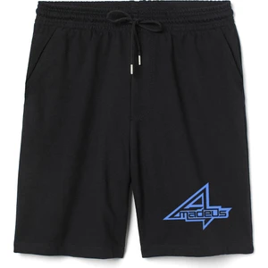 Steins Gate Amadeus Logo Erkek Siyah Şort