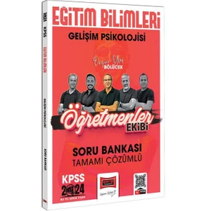 Yargı Yayınevi 2024 KPSS  Eğitim Bilimleri Öğretmenler Ekibi Gelişim Psikolojisi Tamamı Çözümlü Soru Bankası