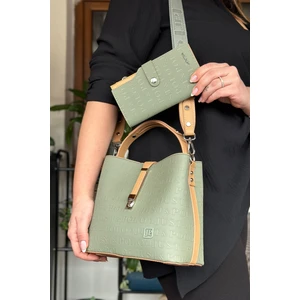 Just Polo Pamuk Dokuma Uzun Askılı 4 Bölmeli Kadın Çapraz Omuz ve El Çantası 22CM-20CM-9CM LB-4002