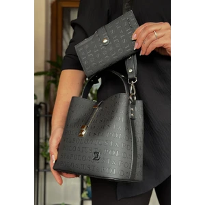 Just Polo Pamuk Dokuma Uzun Askılı 4 Bölmeli Kadın Çapraz Omuz ve El Çantası 22CM-20CM-9CM LB-4002