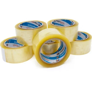 Huga Bant Akrilik Yüksek Kalite Koli Bandı 45MM x 40 Metre Şeffaf (6'lı Paket)