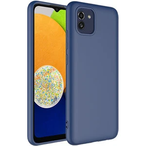 Techno Guru Samsung Galaxy A03 Içi Kadife Dolgulu Şık Candy Lansman Silikon Kılıf