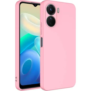 Techno Guru Vivo Y16 Içi Kadife Dolgulu Şık Candy Lansman Silikon Kılıf