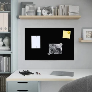 Dünya Magnet 50x70 cm Siyah Metal Pano 10 Adet Mıknatıslı Dekoratif Evrak Düzenleyici