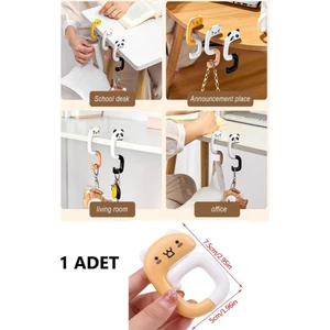 Hayvan Figürlü Katlanabilir Kanca Askı Ev Banyo Çocuk Odası Askı